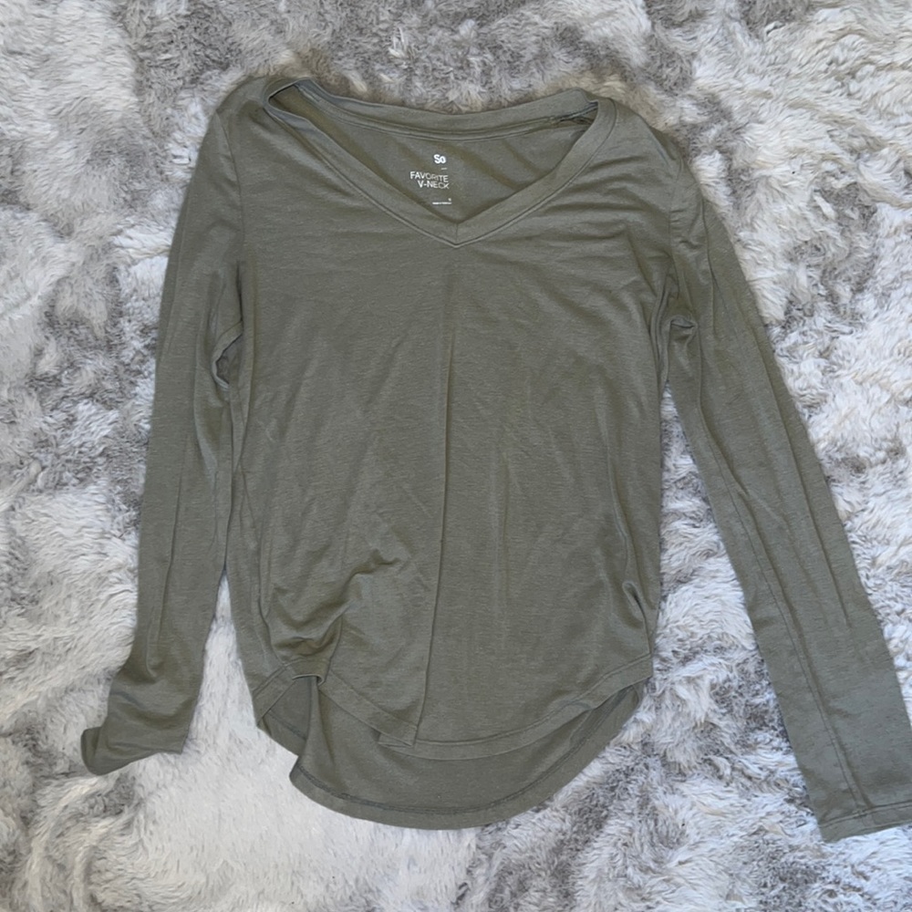 Size S V Neck long sleeve